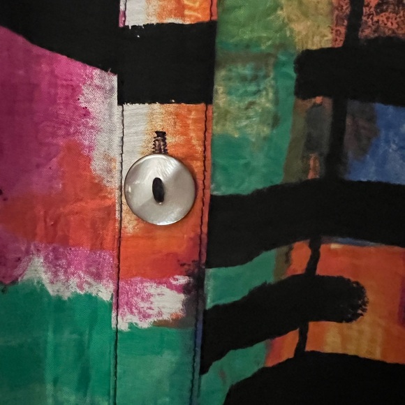 Colorful Abstract Button-Up Shirt - Picture 5 of 15